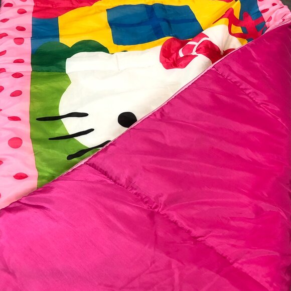 2013 HELLO KITTY Child Sleeping Bag 54" x 27" SANRIO Whimsical Cat Character - Picture 7 of 16